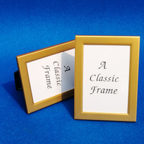 Aluminum alloy bracket type metal frame 2 inch table frame 2 inch refrigerator sticker sticker gold simple monochrome