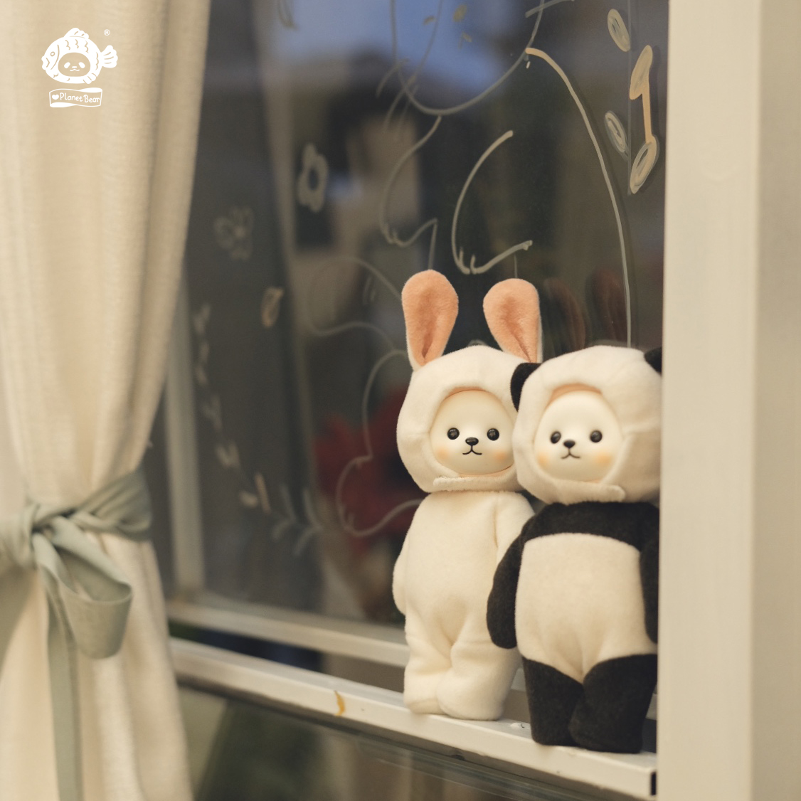 White Bear Department Store) PlanetBear Original Doll Clothes Rabbit Panda Tide Play Popea Exclusive Suit