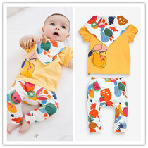 Spot UK Next child fitted boy girls new yellow lemon organic cotton short sleeve T-shirt with underpants suit