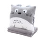 Totoro pillow quilt dual-purpose office three-in-one air-conditioning blanket car cushion pillow student nap blanket