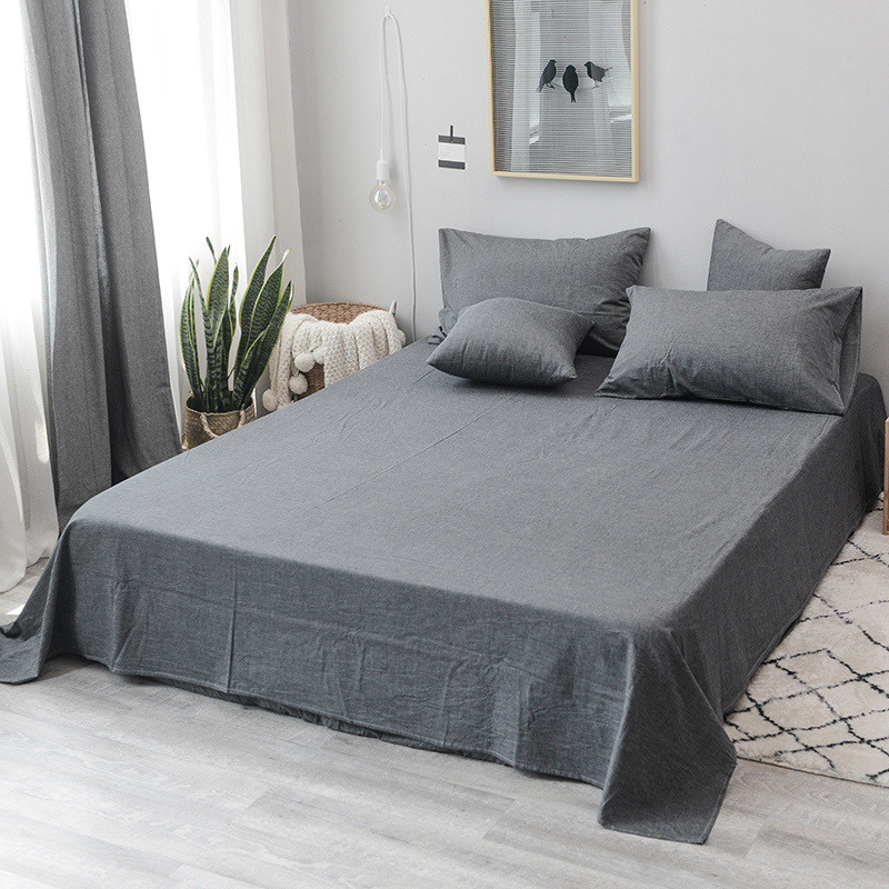 Bed breathable skin 100 full cotton wash wash old children double