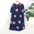 Bộ váy ngủ ngắn tay bằng cotton tinh khiết nữ hoạt hình lỏng lẻo cộng với kích thước lợn dệt kim mùa hè ở nhà phong cách mỏng có thể mặc bên ngoài - Đêm đầm Đêm đầm