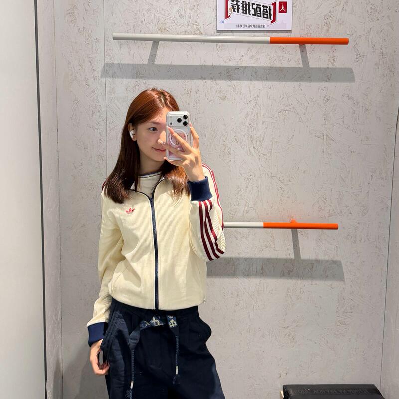 Adidas Adidas Trefoil Couple's Waffle Knit Stand Collar Casual Patchwork Jacket Ky5769