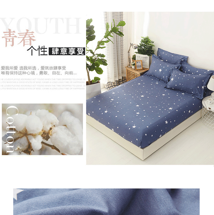 Khăn trải giường Được trang bị nệm bao gồm một mảnh duy nhất của bông bông 1.8m 1,5m giường nệm có thể tùy biến mỏng mat bảo vệ - Trang bị Covers Ga phủ giường Everon