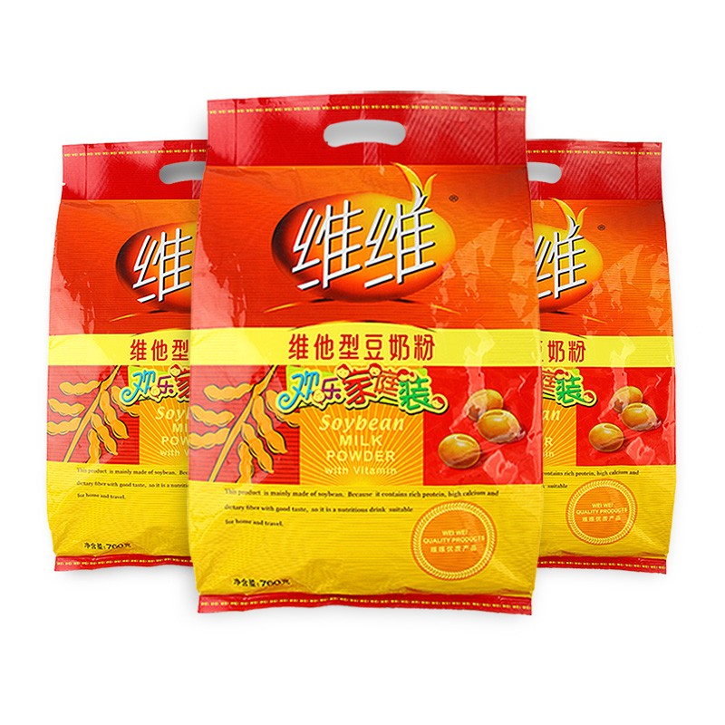 VV soy milk powder 760g*3 bags of family-packed Vita-type soy milk powder grams of soy milk nutritious breakfast Xuzhou specialty