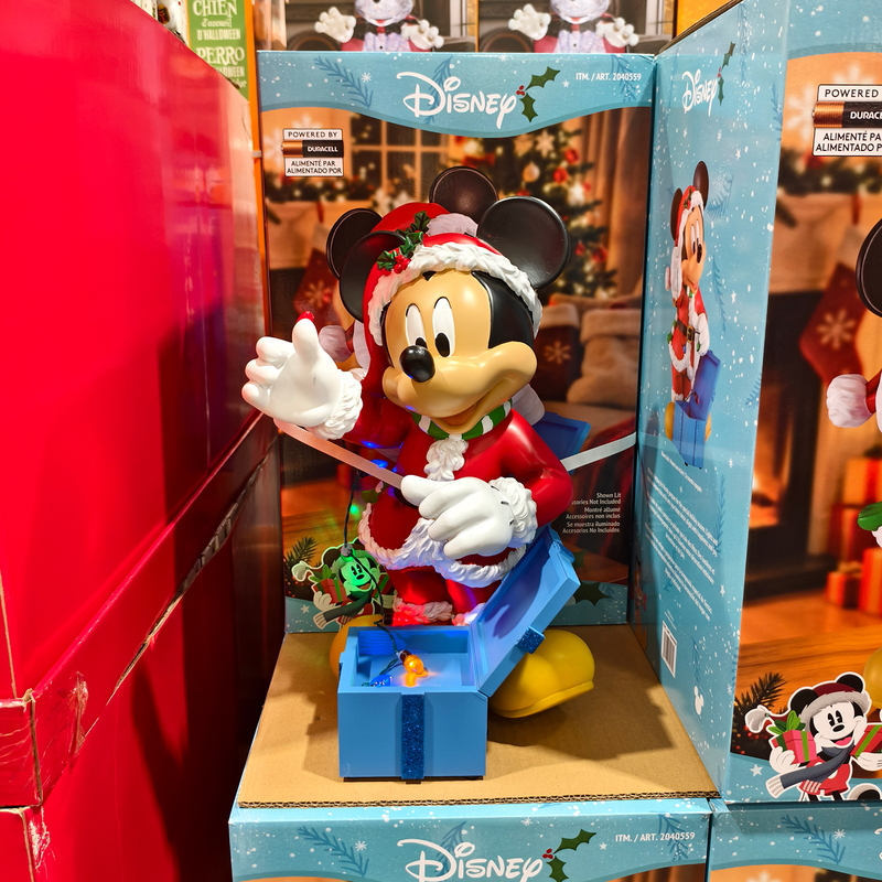 Costco Disney Mickey Christmas Decoration Ornament Christmas Holiday Gift Light-Up Figurine