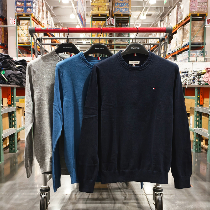 Costco Genuine Tommy Hilfiger Men's Knit Sweater Cotton Sweater Costco Genuine Tommy Hilfiger Men's Knit Sweater Cotton Sweater