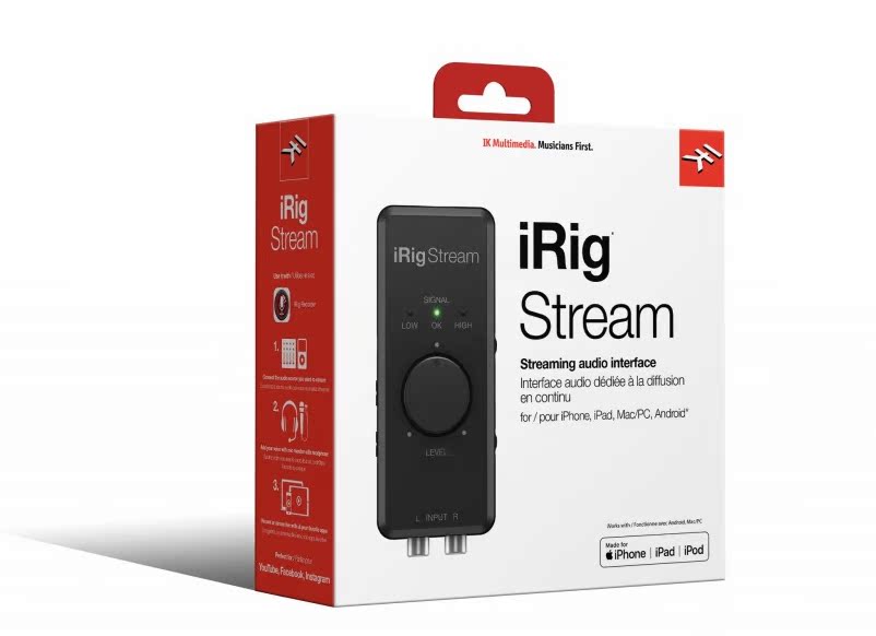 IK Multimedia iRig Stream Portable webcast sound card Professional live audio interface
