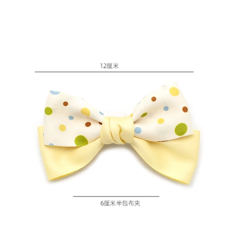 Весенний желтый детский аксессуар для волос, трехмерная детская заколка для волос с бантиком, тренд сезона