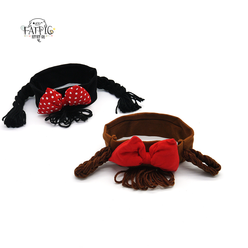 Newborn baby protective door hair with Korean female baby wig braid hair ring princess girl 0-1-2-year-old 3 haircut