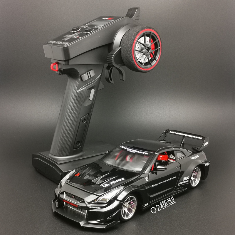 Rc Drift 1:24 Four-Wheel Drive Electric Awd Metal Shell Porsche Remote Control Model Racing Mosquito Car Finished Product for Hand Play