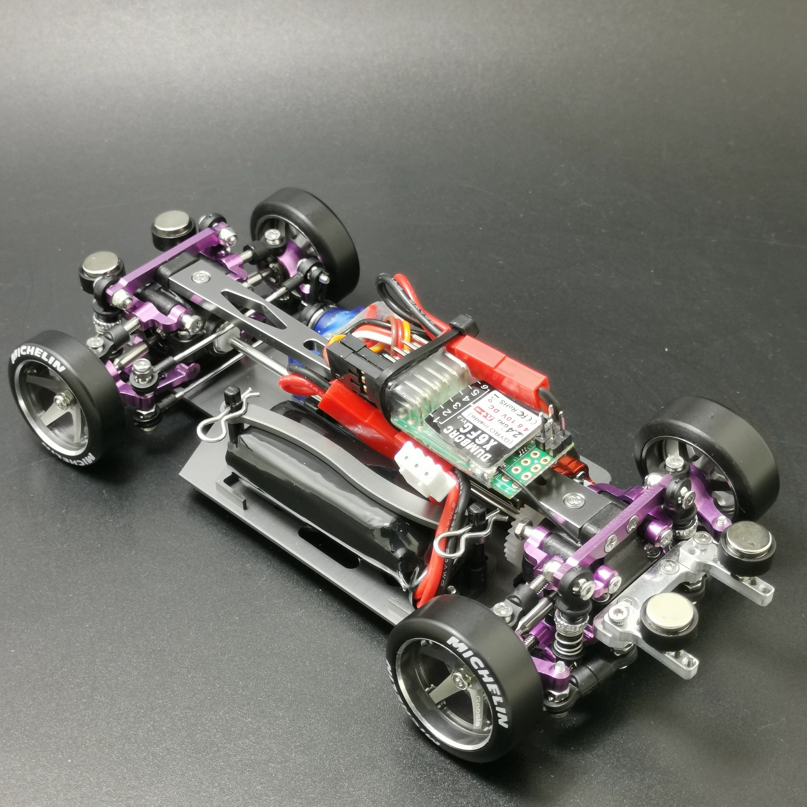 RC-дрифт 1:24 металлический корпус GT3 полный привод электрическая AWD металлическая рама дистанционное управление профессиональная модель гоночного автомобиля