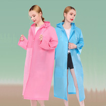 Outdoor Transparent Rain Cape Non Disposable Raincoat Playground Adults Thickened EVA Conjoined Long RAIN SUIT WINDPROOF
