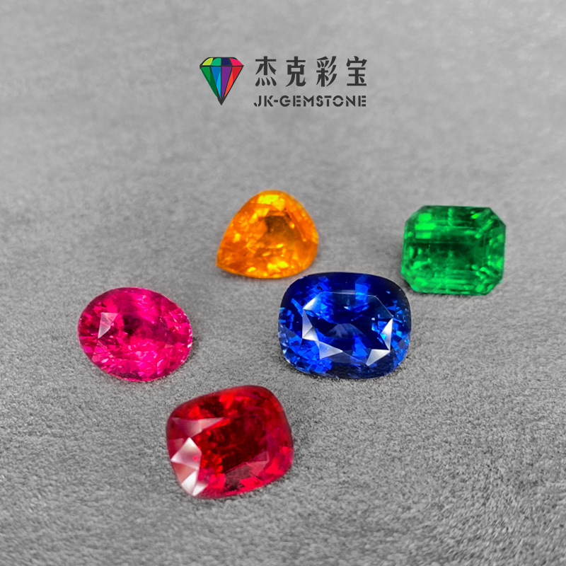 Jack Color Treasure Sapphire Ruby Nude Stone Diamonds Paparaccia Pink Gemstone Spinel Finda Pomegranate Stone-Taobao