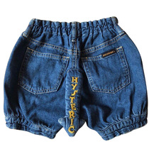 Black super nipple gold label tail boy girl shorts field chicken pants