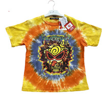 High-end custom black super pacifier classic tie-dye T-shirt Japanese edition fashion brand boys and girls fashion versatile summer short sleeves