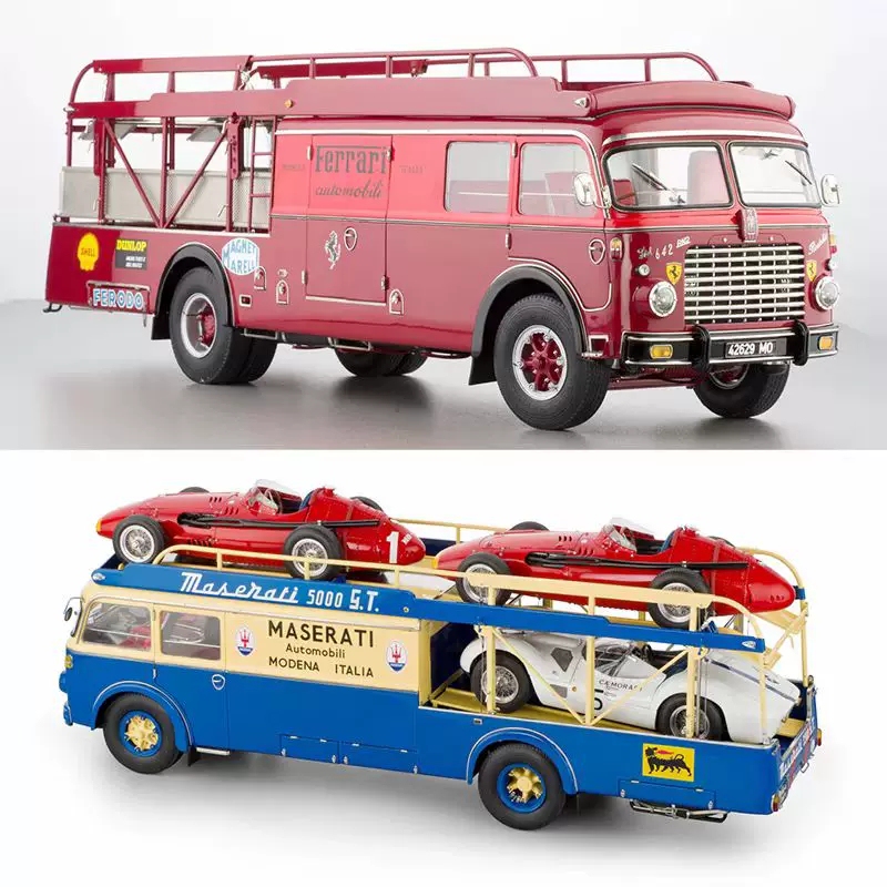 Cmc 1:64 Ferrari Transporter Fiat 642Rn2 Maserati Transporter Alloy Car Model Cmc 1:64 Ferrari Transporter Fiat 642Rn2 Maserati Transporter Alloy Car Model