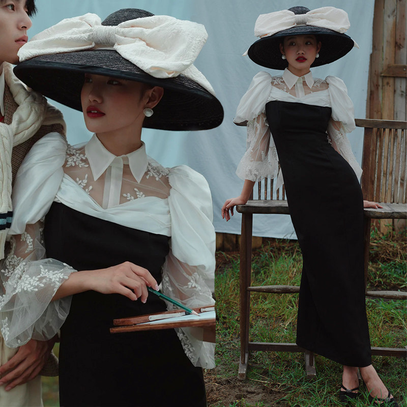 New Photo Gallery Themed Wedding Dress Photography Suit Clothing Lovers write a real Mori Department Exterior View Brigade Shooting Street Photograph Gown