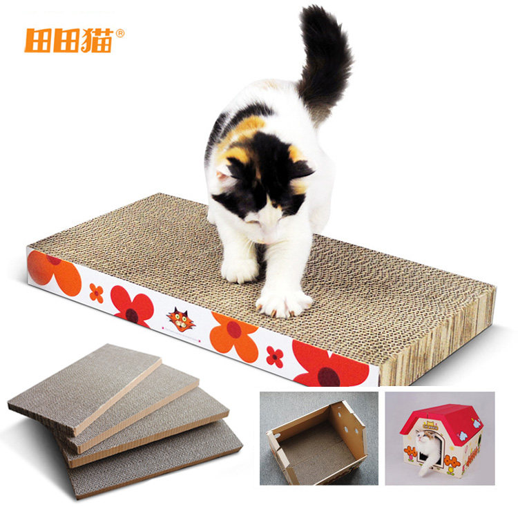 Tian Tian Cat Corrugated Cardboard Cat Grabbing plate thickened encrypted with long-resistant kitty, moat toy full 88