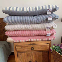  Sister Lius elegant washed cotton pillow Simple stripes Feel soft and washable single pillow