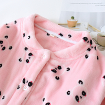 Sister Lius home autumn and winter ladies plus velvet home clothing top winter thickened warm flannel