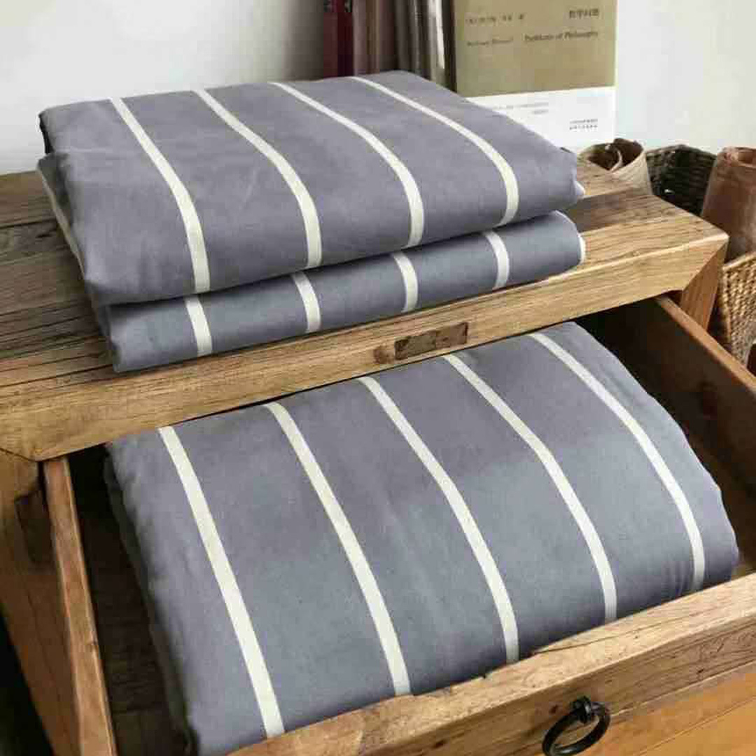 Sister Liu's new 2018 new combed cotton 32-count pure cotton old coarse cloth four-piece set hand-stitched