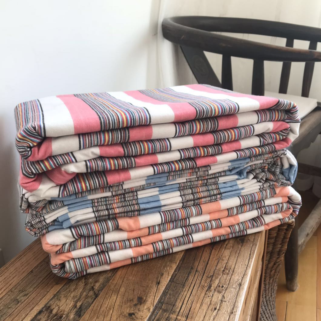 (Liu Tai Sister's Home) Special price to clean a batch of old coarse cloth quilt cover 200 * 240 can be matched with four pieces of quilted quilt