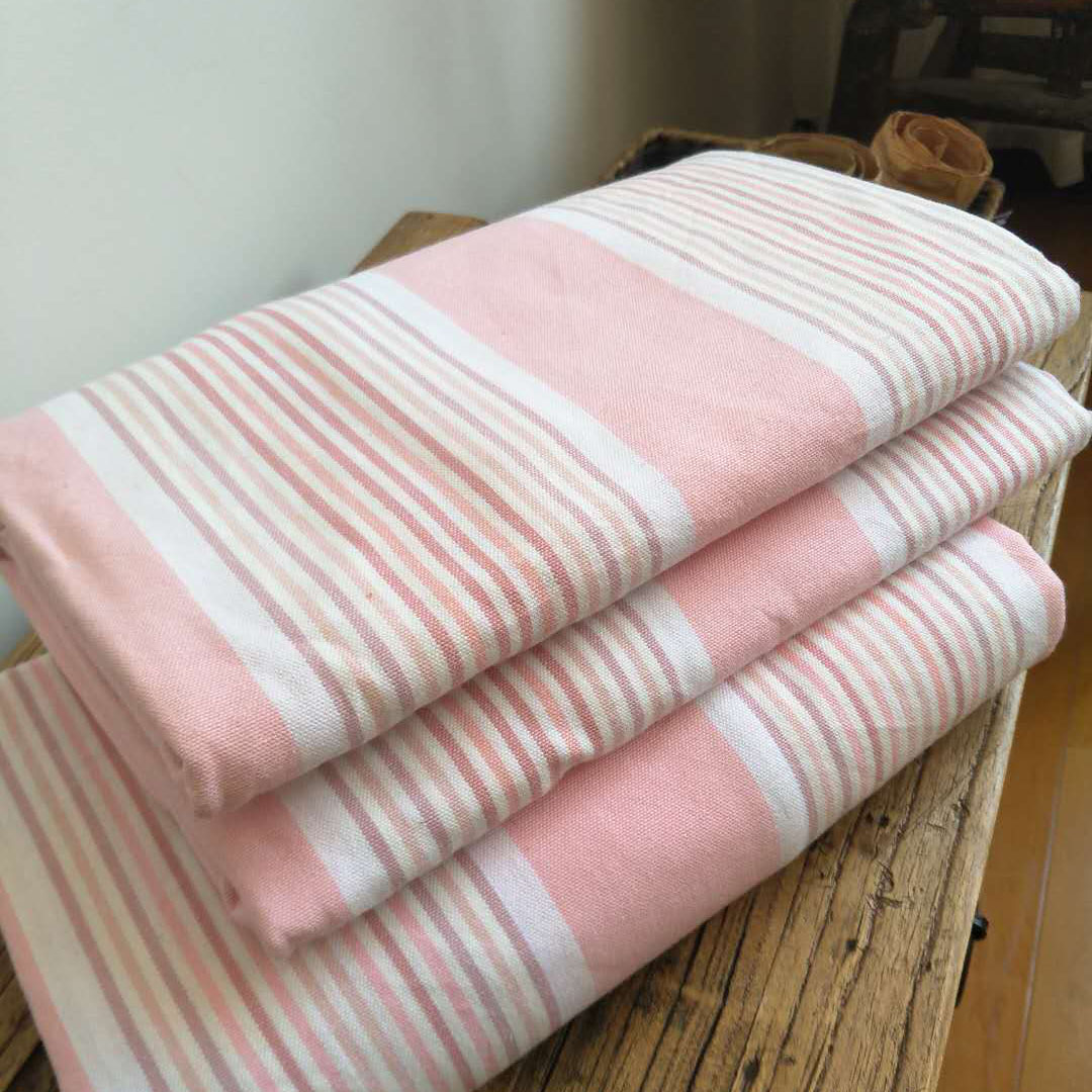 (Liu eldest sister's home) Little fresh powder pure cotton old coarse cloth new product bed sheet with four sets of hot selling