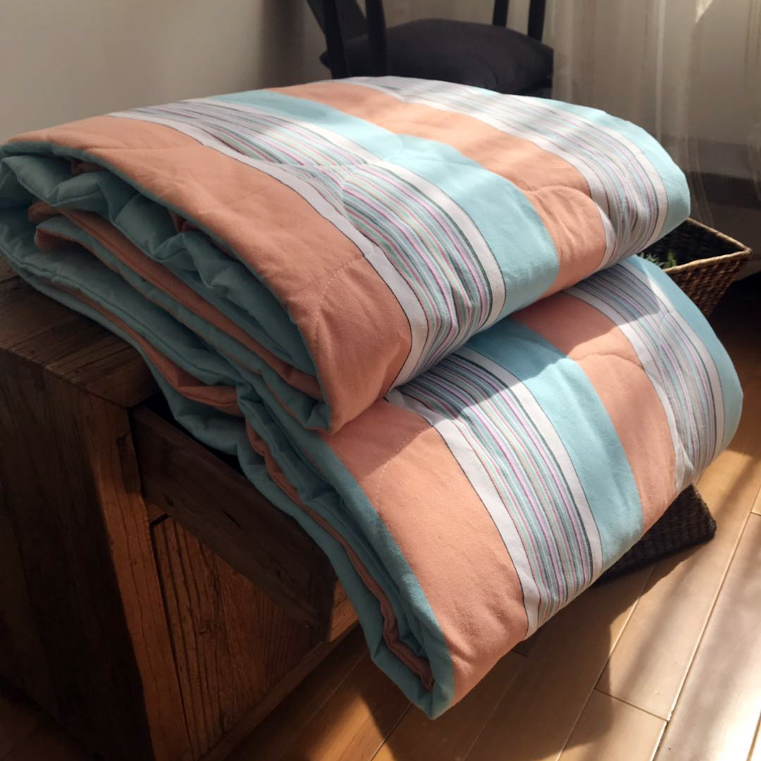 A super-valued pure cotton old coarse cloth air conditioner is available in summer by multi-color double single