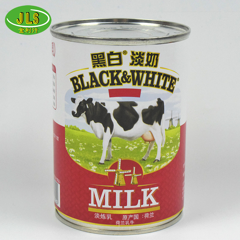 Import Dutch black and white full fat milk Hong Kong port type silk stocking tea tea restaurant with light condensed milk baking raw material