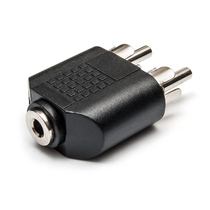 3 5 female pair double Lotus male plug one point two earphone adapter 1 point 2 audio cable conversion head