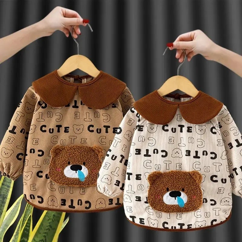 Baby smock, children's reverse dressing, autumn and winter reverse coat, children's smock