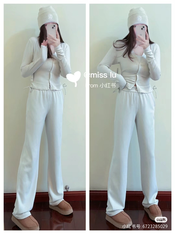In Stock Side-Cinch Ribbed Cardigan Yoga Casual Slim-Fit Long-Sleeve Modal Cardigan