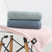 Japanese element cotton towel simple plain plain thick soft cotton absorbent adult face towel household men and women