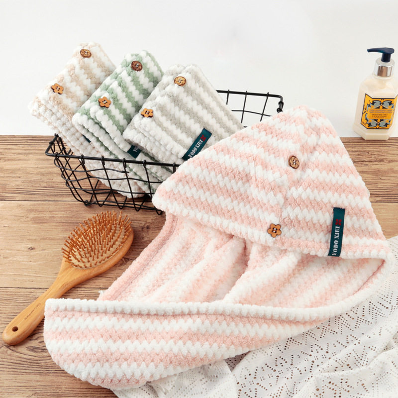 Japanese cation dry hair cap bath cap super absorbent speed dry long hair head towel adult daughter child dry hair towel