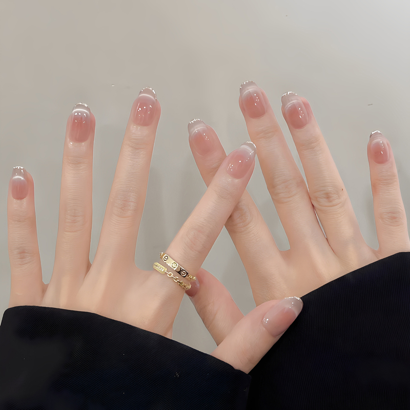Nail Art Handmade Press-On Nails French Cat Eye Gentle Whitening Short Style Nail Art Autumn and Winter High-End Fake Nails Nail Tips Nail Art Handmade Press-On Nails French Cat Eye Gentle Whitening Short Style Nail Art Autumn and Winter High-End Fake Nails Nail Tips