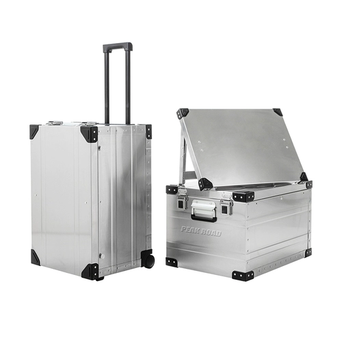 Дорожный складной металлический ящик для хранения для кемпинга для авто, снаряжение, чемодан, алюминиево-магниевый сплав