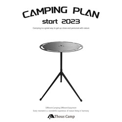 Outdoor Camping Folding Table Picnic Portable Table Aluminum Alloy Adjustable Height Table Lightweight Small Round Table