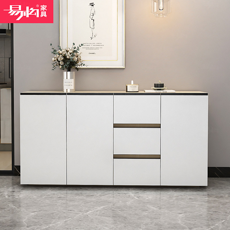 Nordic sideboard kitchen solid wood household floor-to-ceiling multi-functional Japanese-style light luxury microwave oven locker living room custom-made