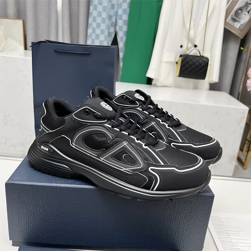 D Brand Same Style Dad Shoes Internet Celebrity Thick-Soled Running Shoes Letter Casual Women's Shoes Couple Breathable Sports Shoes Men's Shoes Trendy