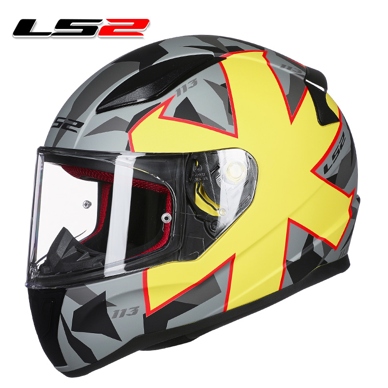 LS2 motorcycle full helmet men and women anti-fog helmet breathable anti-fall racing motorcycle sports car helmet helmet four seasons