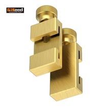Steel ruler limiter brass material positioning block woodworking scribing line positioner fixed block ruler stop