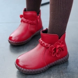 Martens, детские ботинки, демисезонные флисовые короткие сапоги, мягкая подошва