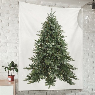 圣诞树背景布节日气氛墙上装饰挂毯画布宿舍卧室竖版墙布ins挂布