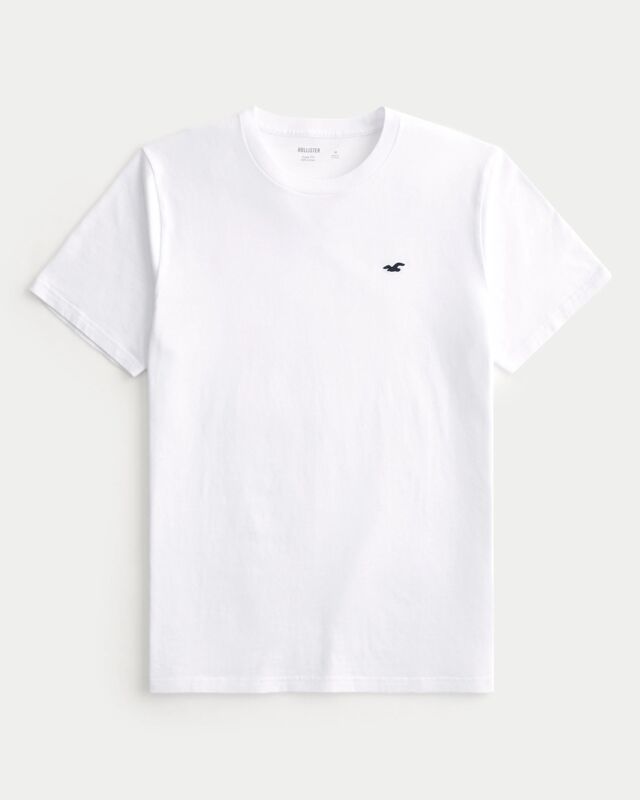 Guaranteed Authentic Hollister Seagull Four Seasons Crew Neck Logo Graphic Basic T-Shirt (Fake One, Penalty of Four)