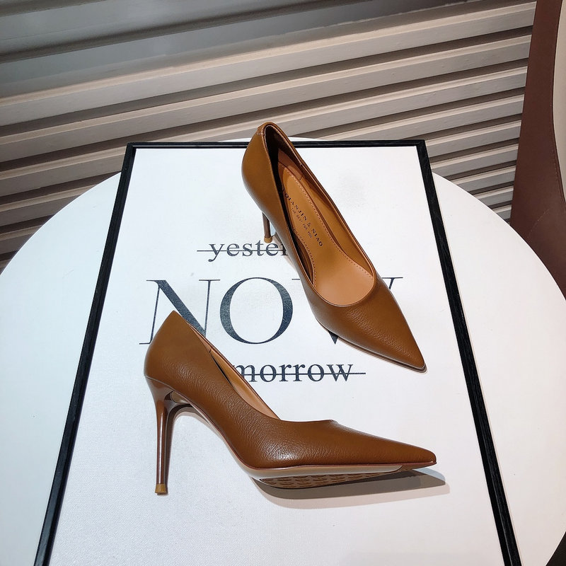 Ol High Heels for Women 2026 Spring New Style Sexy Slim Pointed Toe Stiletto Shoes Simple Elegant Work Shoes
