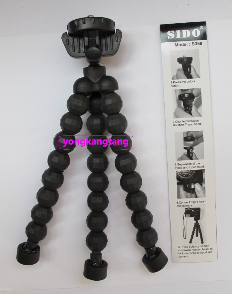 SIDO S-368 マイクロミニデスクトップカメラ三脚 ポータブル三脚