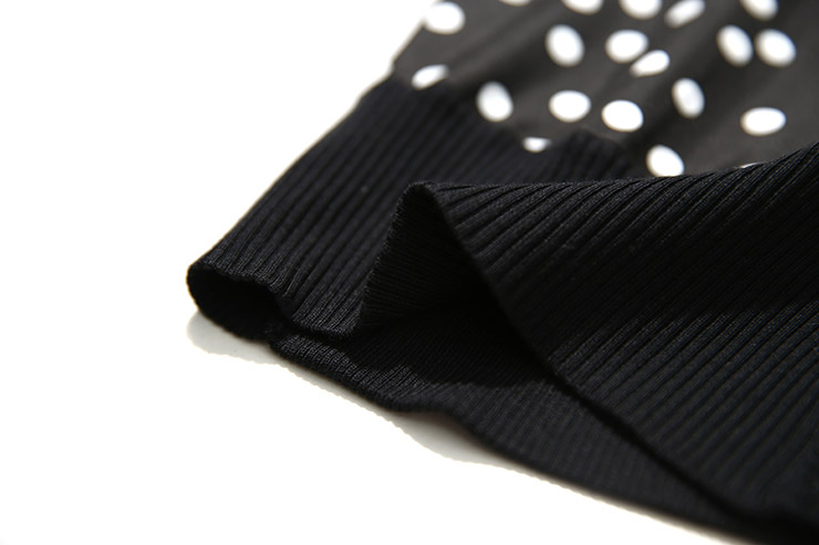 [MLEZK015] hoa nhài ya new polka dot in lụa smash đan áo nịt áo len form rộng