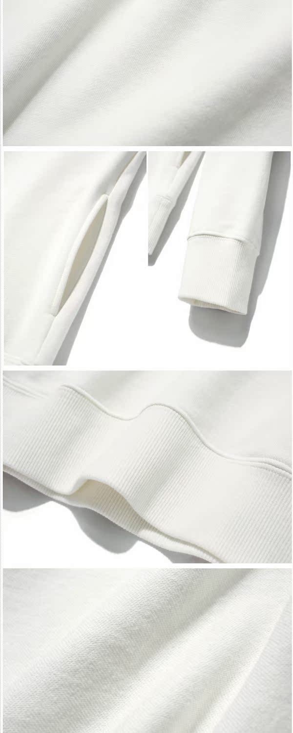 MZDZT073 Bộ sưu tập Jasmine Tương phản Layering Cotton Terry Áo hoodie áo khoác nữ hàn quốc