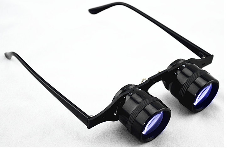 HD high power fishing goggles telescope 10 times glasses type telescope fishing concert tool 66g ultra light